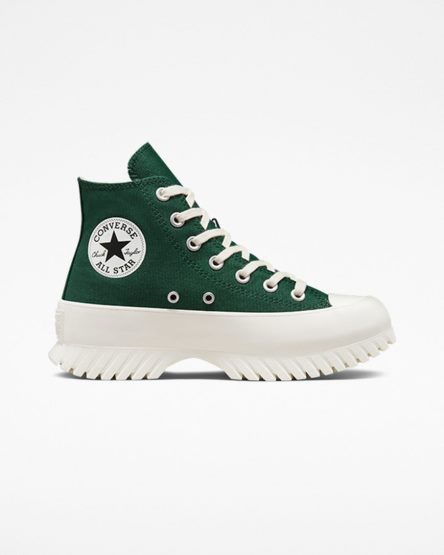 Zapatillas Altas Converse Chuck Taylor All Star Lugged 2.0 Hombre Verde Negras | PE W0L87E